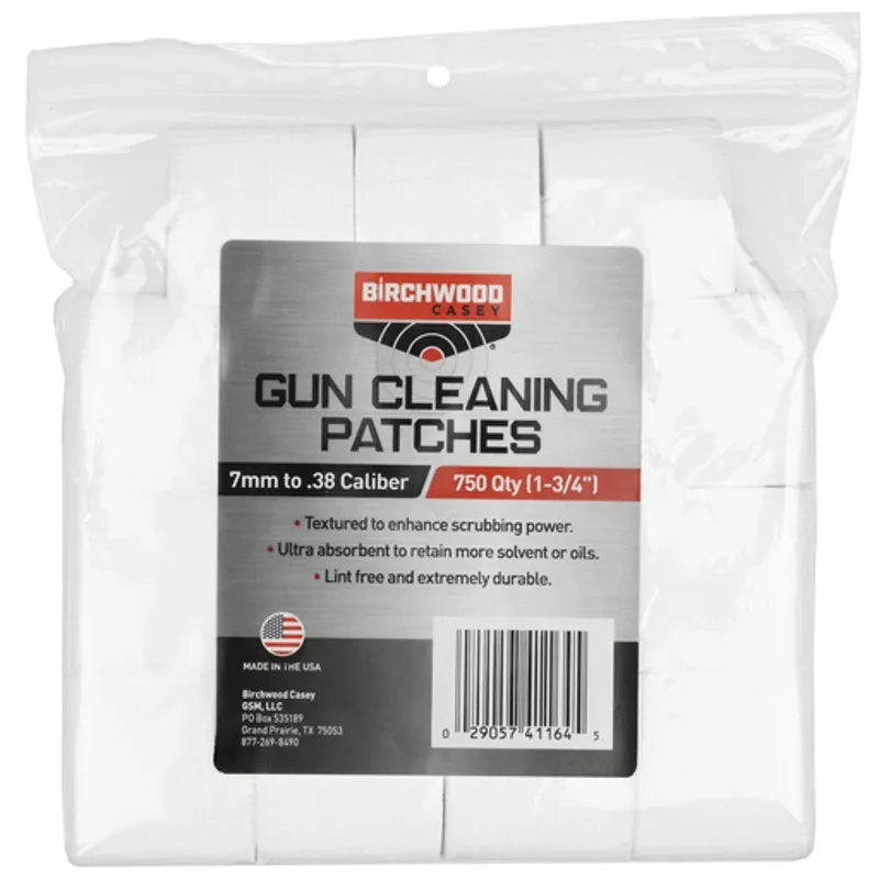 Birchwood Casey Cleaning Patches 7mm
